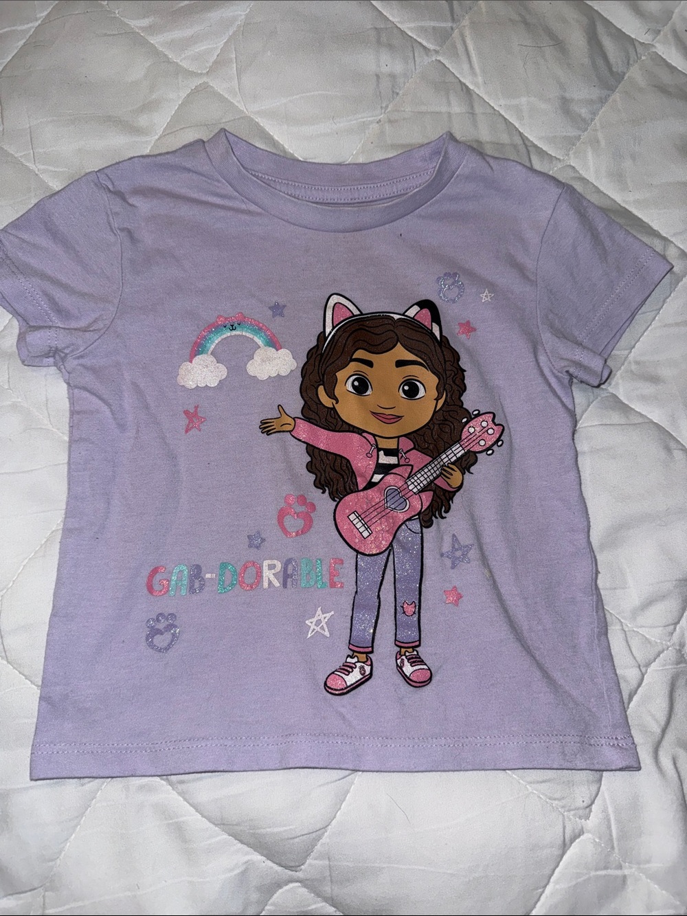 2T gabby dollhouse sparkly T-shirt girls